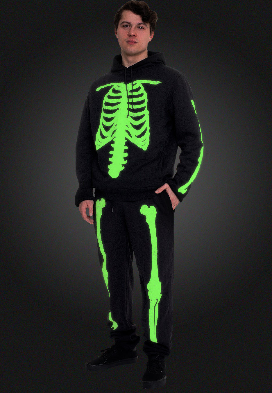 Dark Moon - Skeleton Glow In The Dark - Sweat Pants | Men-Image