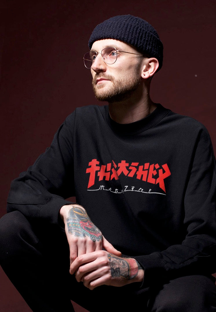 Thrasher - Godzilla Black - Sweater | Men-Image