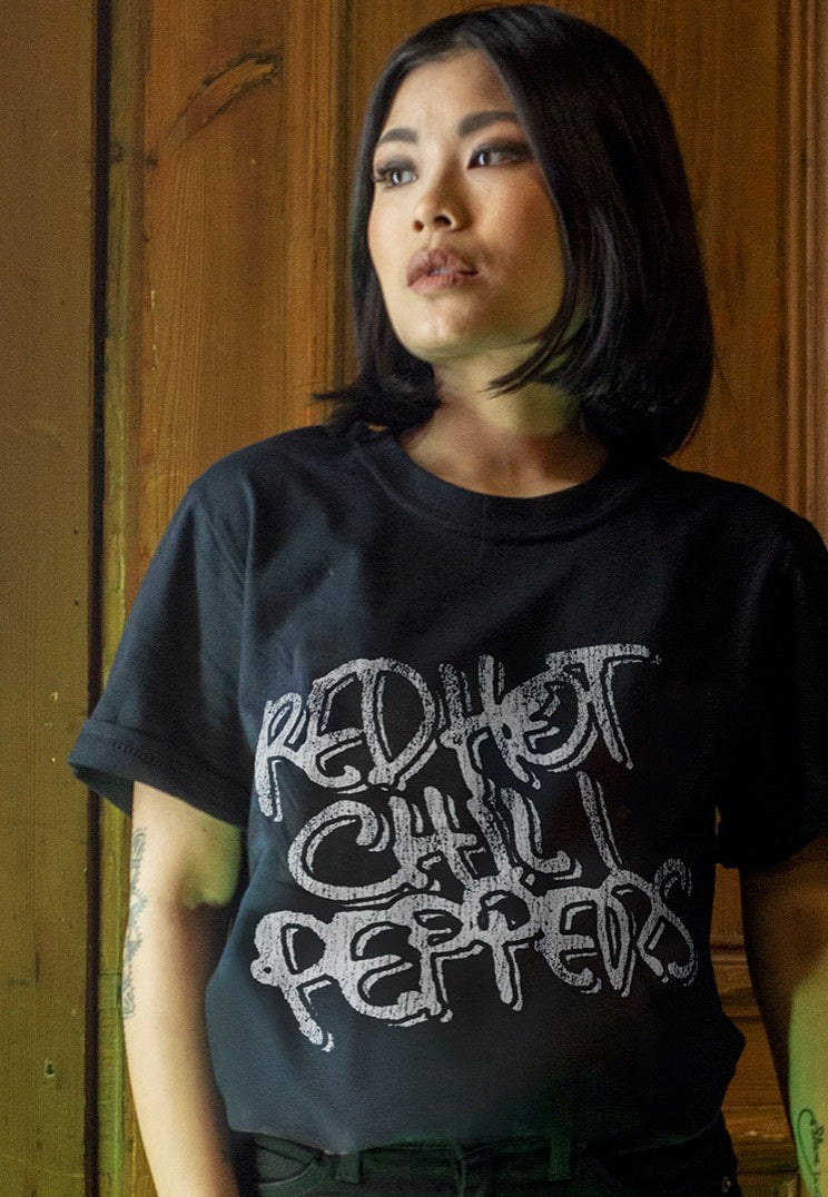 Red Hot Chili Peppers - Black & White Logo - T-Shirt | Women-Image