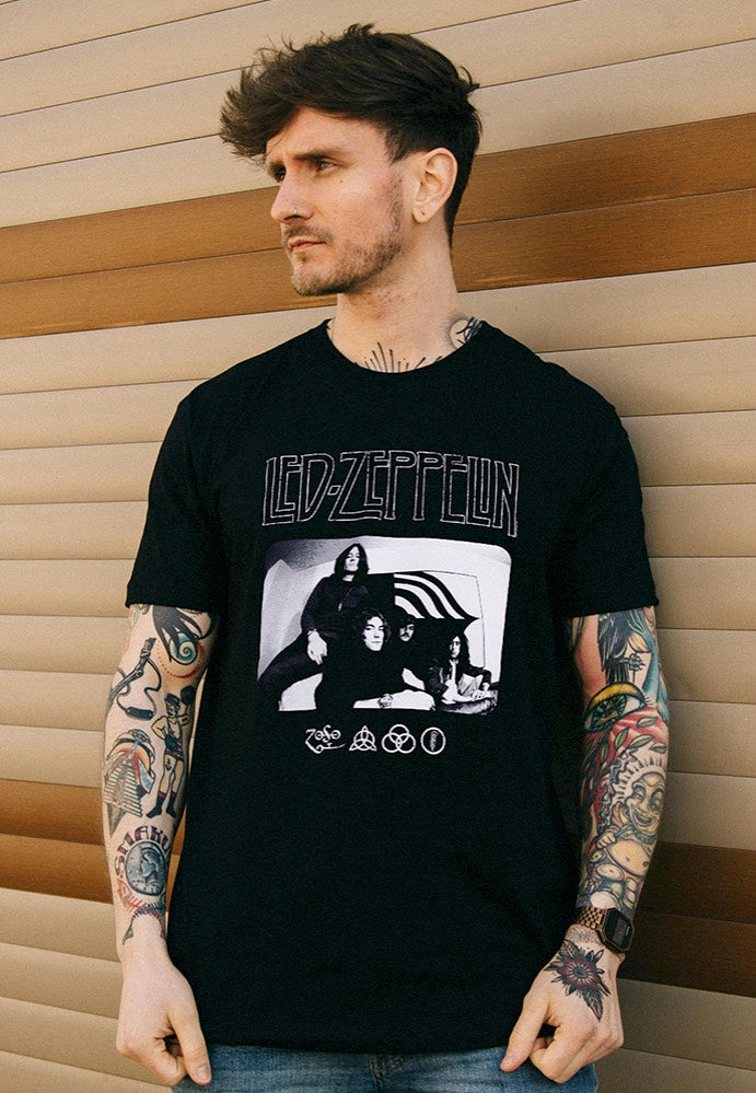 Led Zeppelin - Icon Logo Photo - T-Shirt | Men-Image