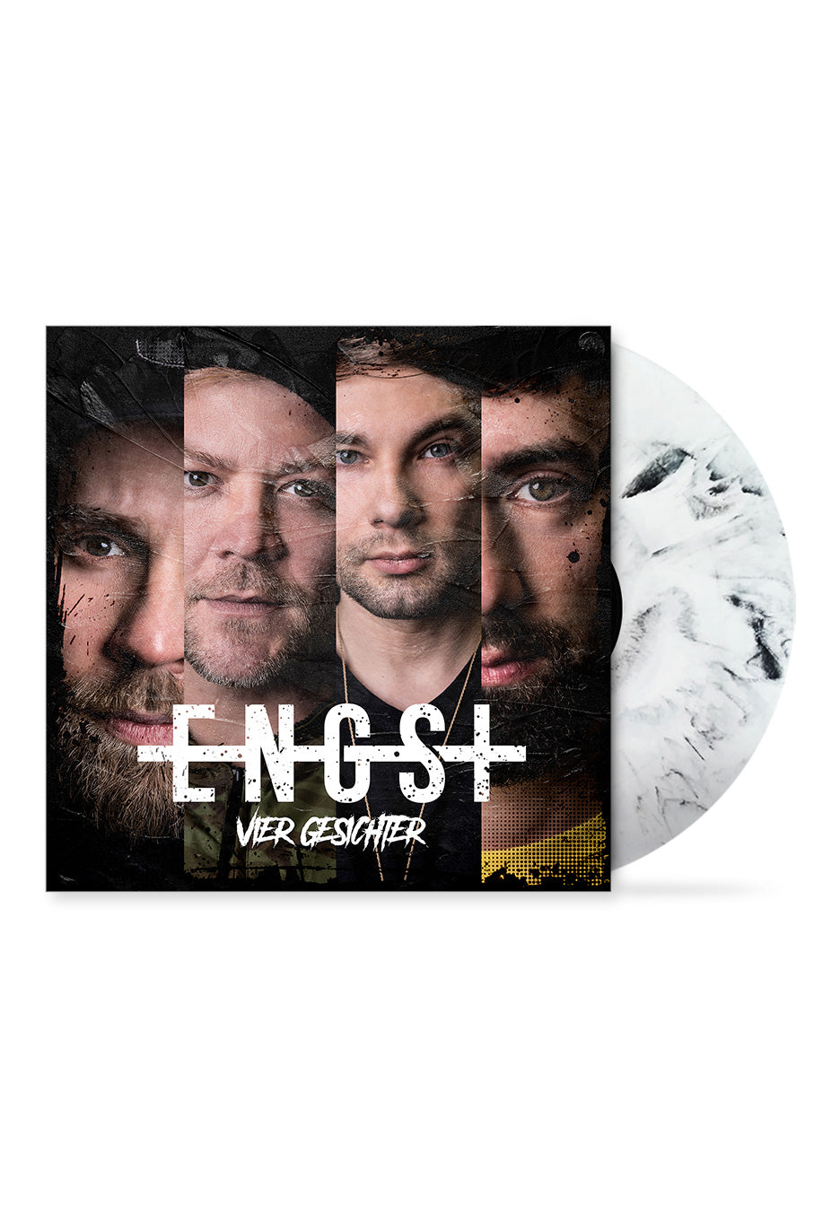 Engst - Vier Gesichter EP Transparent/Black - Marbled Vinyl | Neutral-Image