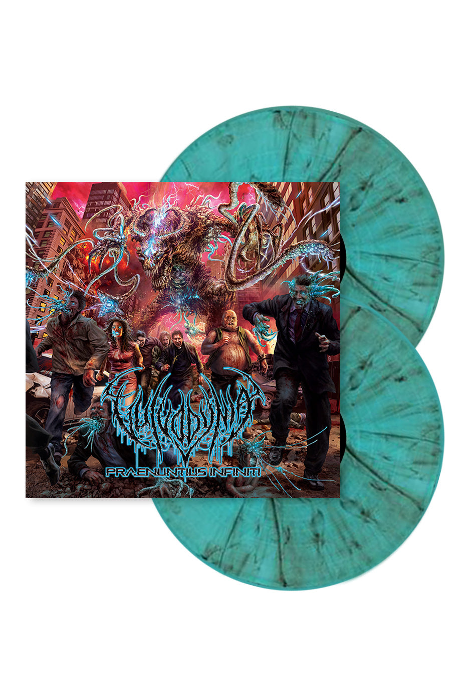 Vulvodynia - Praenuntius Infiniti Green & Black Burst - Colored 2 Vinyl | Neutral-Image