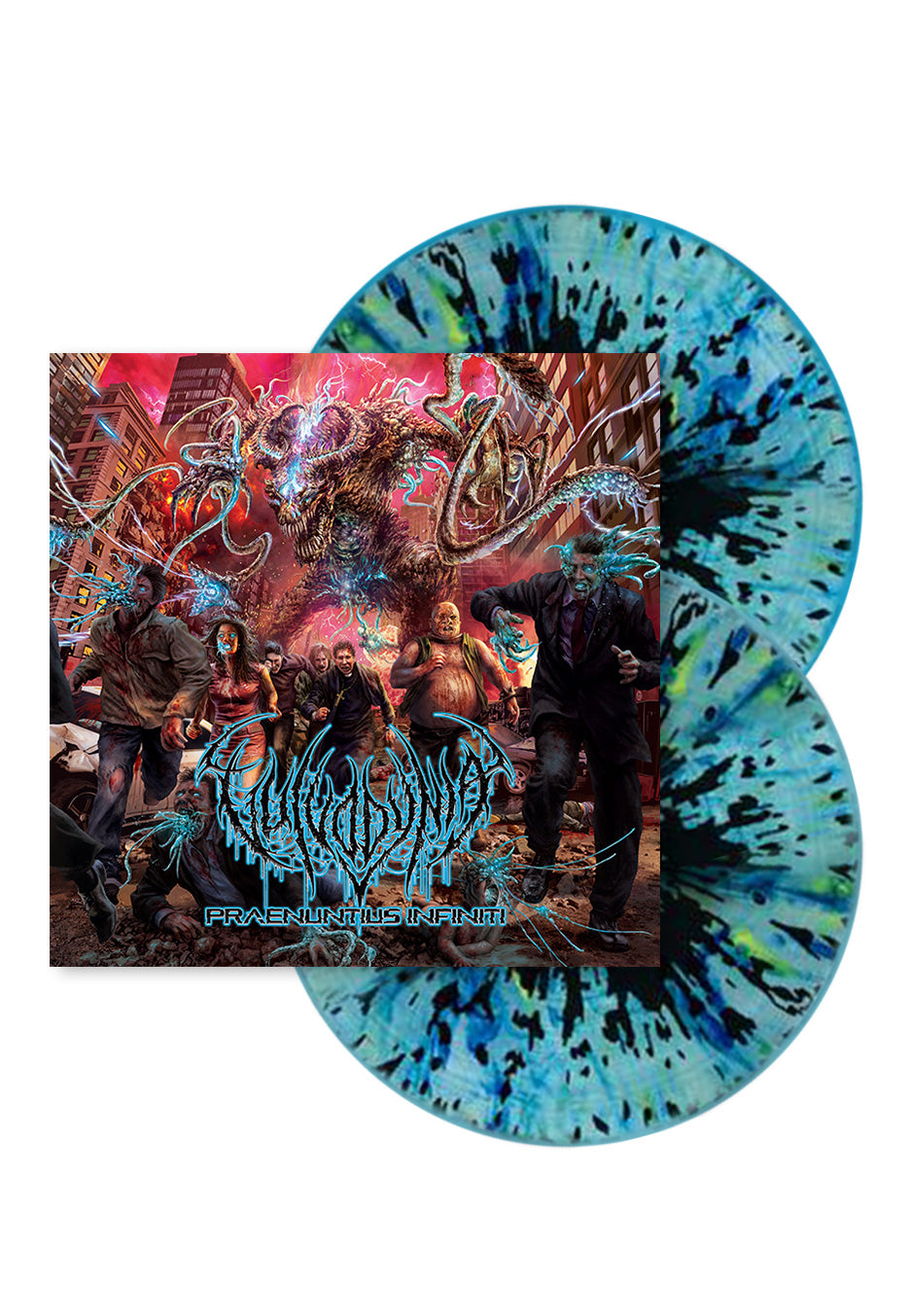 Vulvodynia - Praenuntius Infiniti Mint/Purple/Black - Splattered 2 Vinyl | Neutral-Image