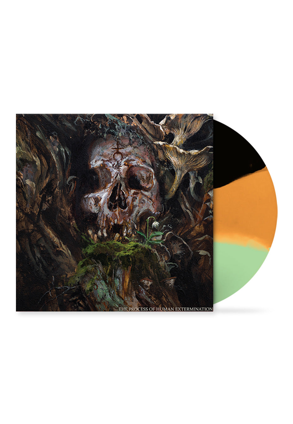 Fit For An Autopsy - The Process Of Human Extermination (Remastered) Black/Orange/Green Striped - Colored Vinyl | Neutral-Image