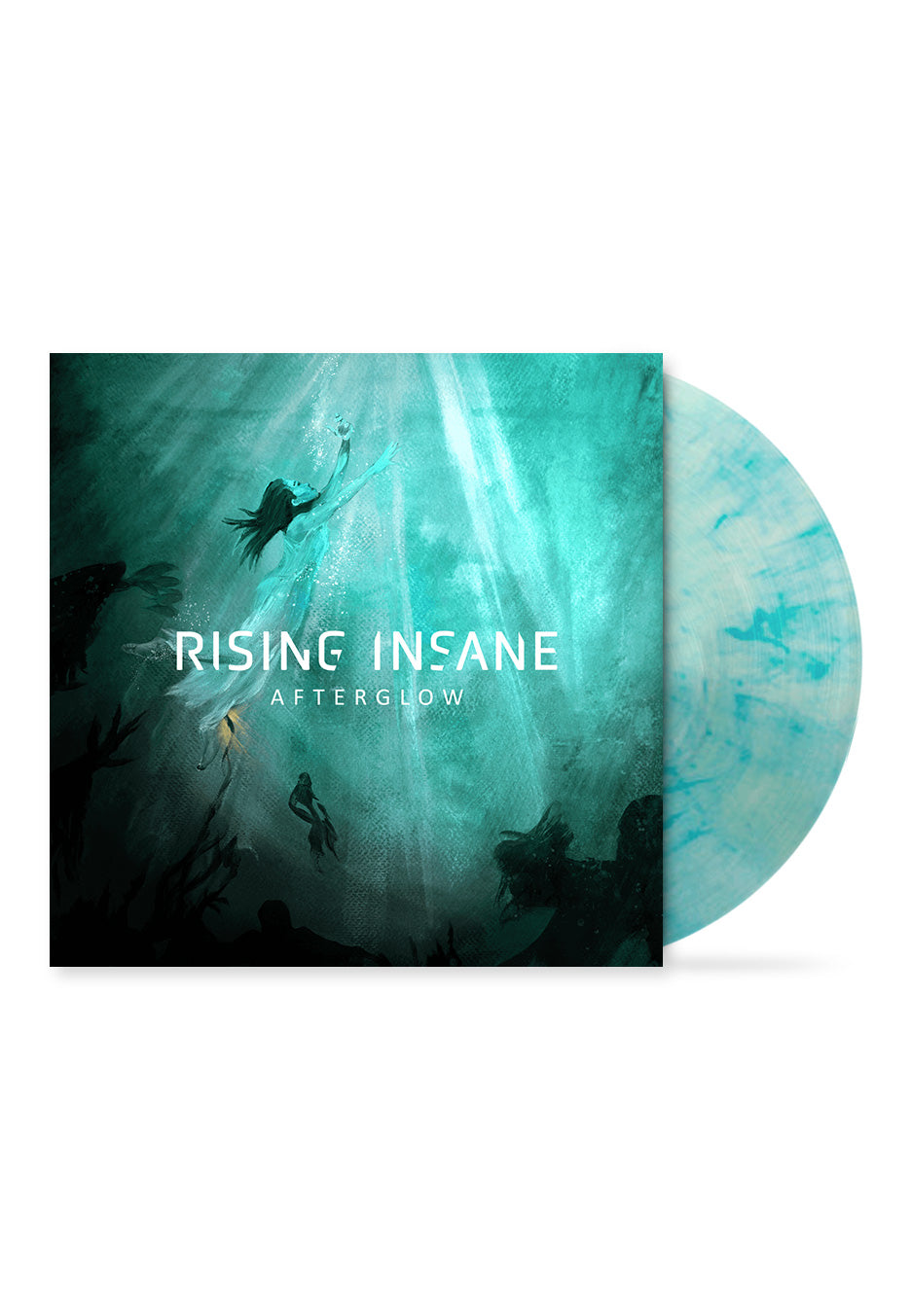 Rising Insane - Afterglow Transparent with Blue Streaks - Colored Vinyl | Neutral-Image