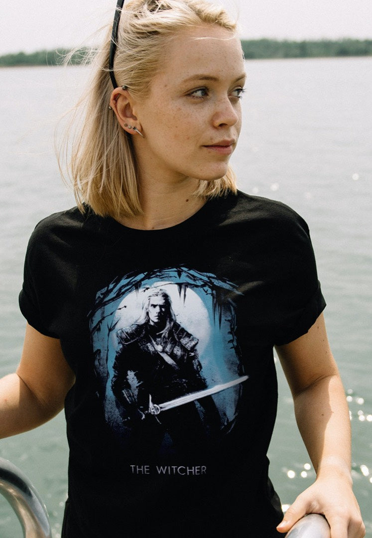 The Witcher - Silhouette Moon - T-Shirt | Women-Image