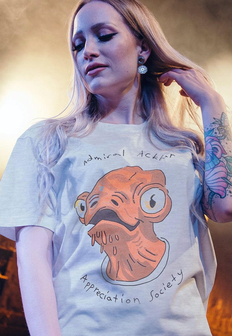 Star Wars - Admiral Ackbar Grey - T-Shirt | Women-Image