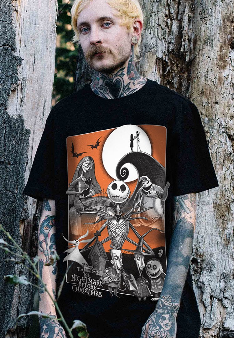 The Nightmare Before Christmas - Orange Moon - T-Shirt | Men-Image