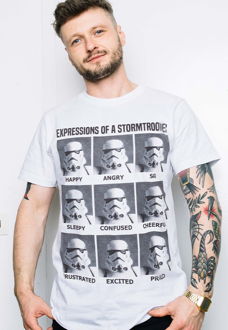 Star Wars - Expressions Of Stormtrooper White - T-Shirt | Men-Image