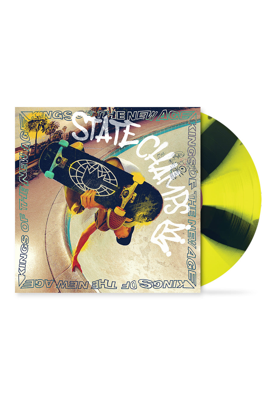 State Champs - Kings Of The New Age Neon Yellow & Black Pinwheel - Colored Vinyl | Neutral-Image