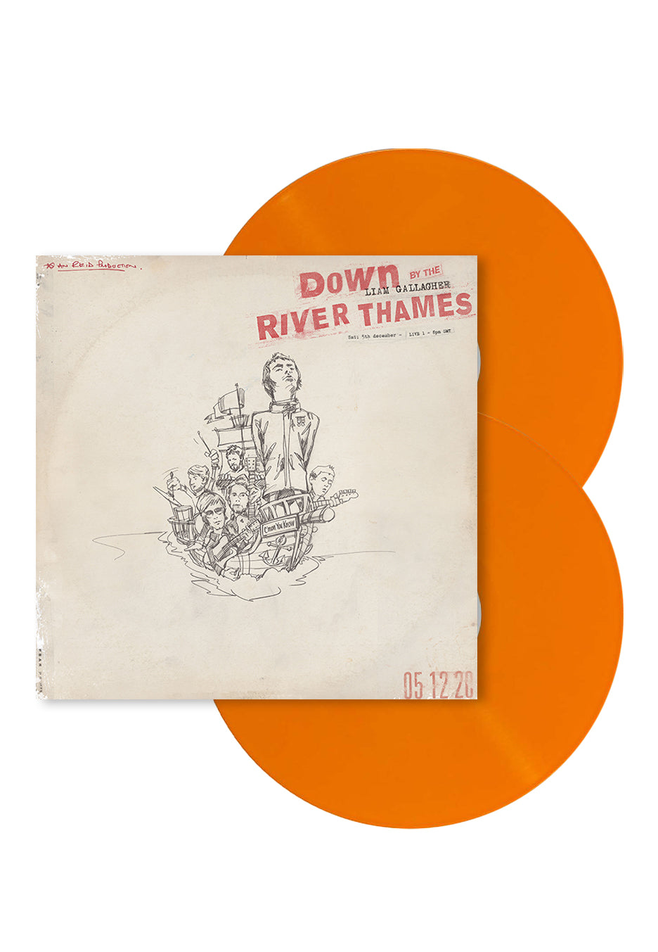 Liam Gallagher - Down By The River Thames (Live) Orange - Colored 2 Vinyl | Neutral-Image