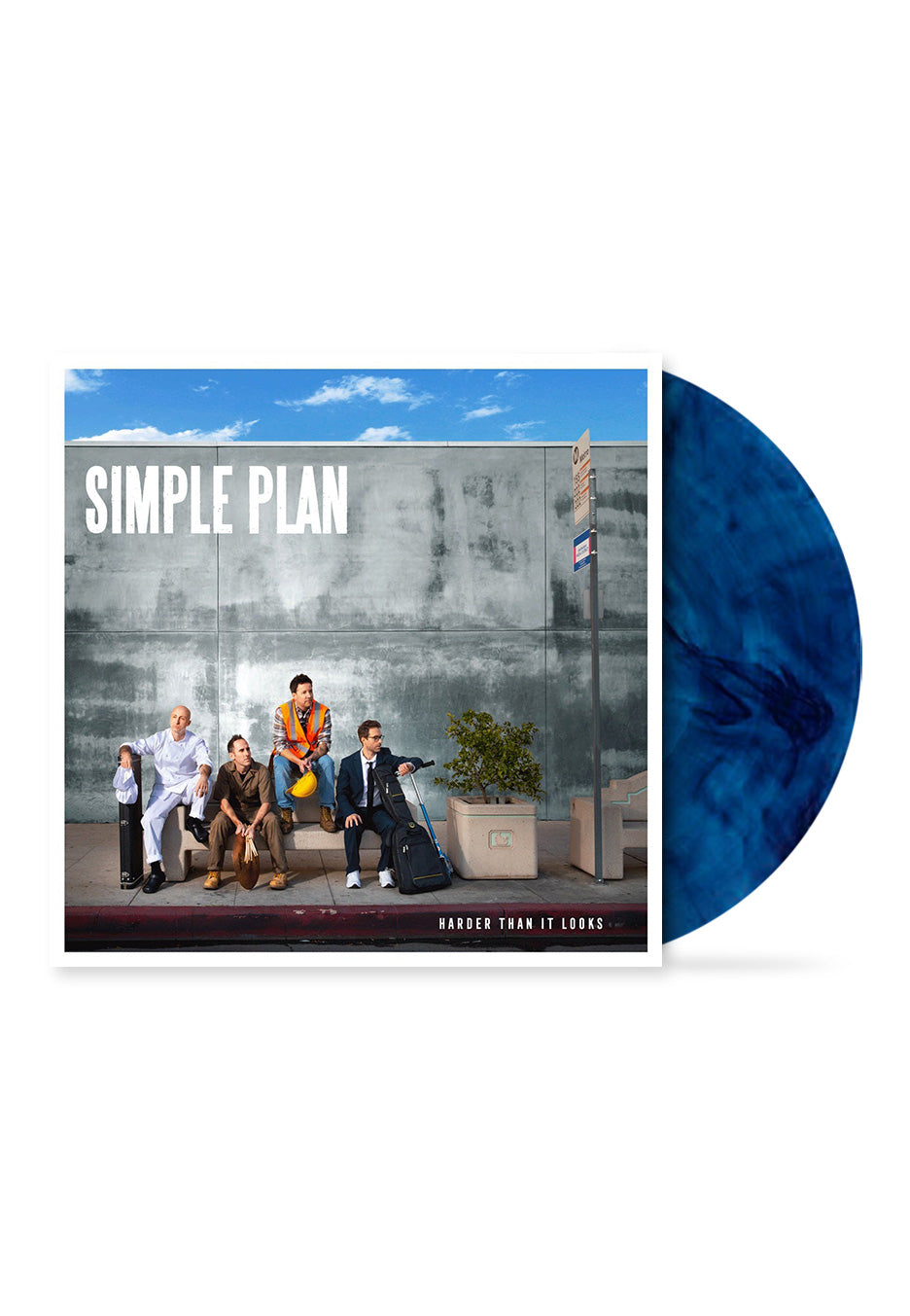 Simple Plan - Harder Than It Looks Blue - Marbled Vinyl | Neutral-Image