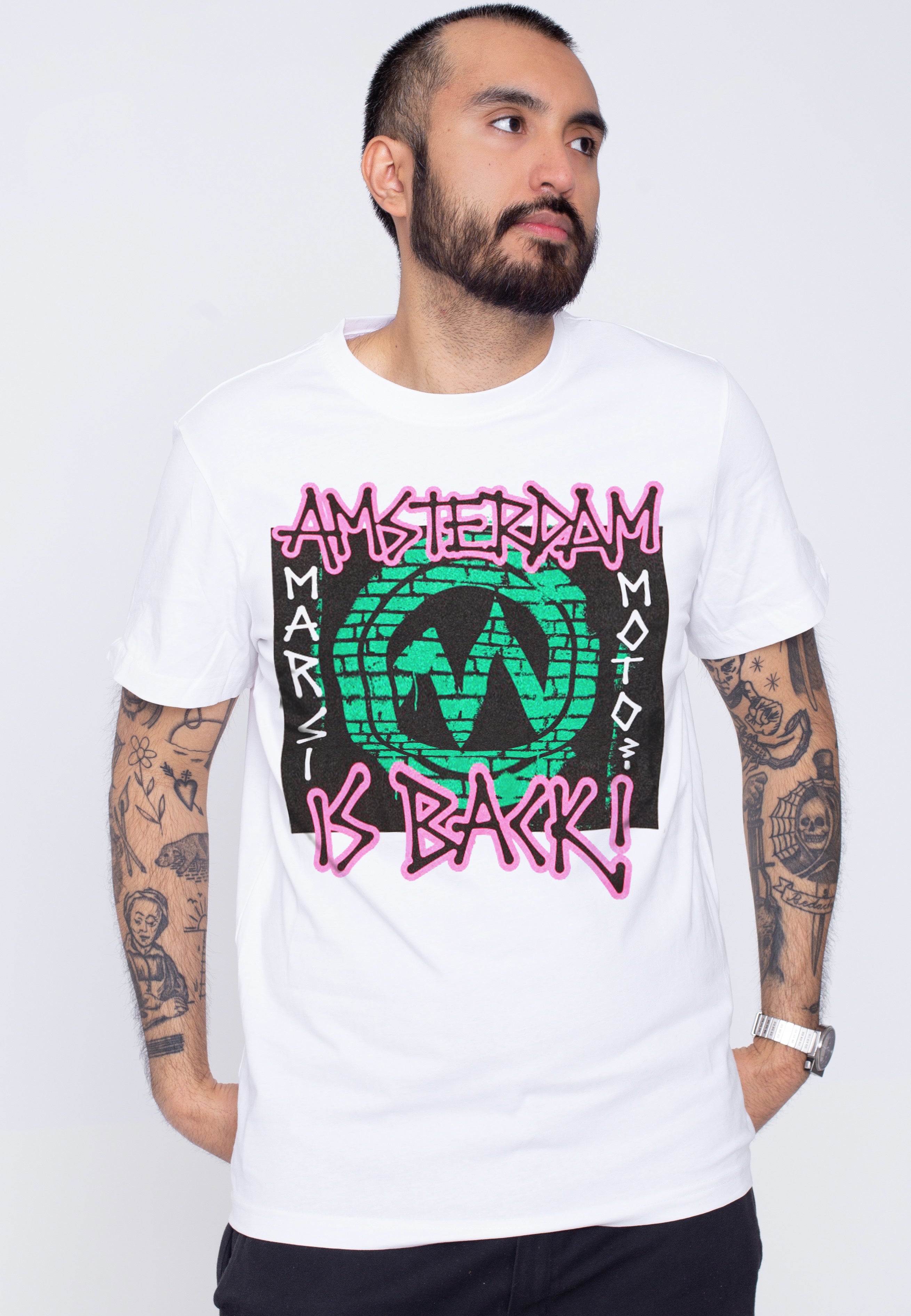 Marsimoto - Amsterdam Is Back White - T-Shirt | Men-Image