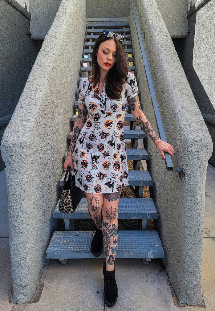 Sourpuss Clothing - Friday The 13Th Rosie White - Dress | Women-Image