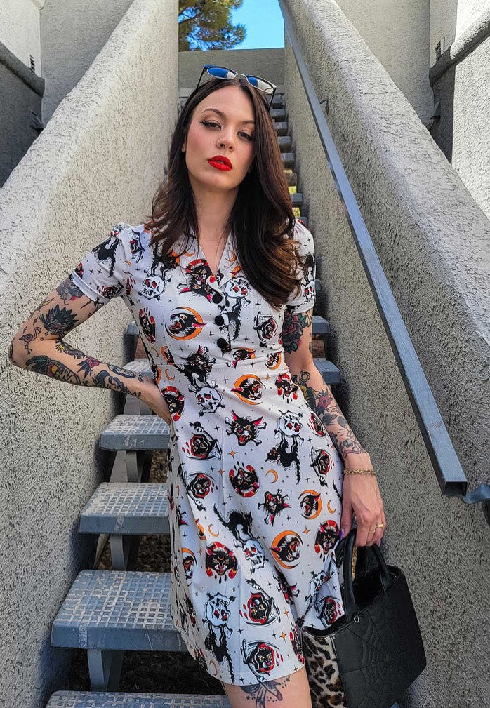 Sourpuss Clothing - Friday The 13Th Rosie White - Dress | Women-Image