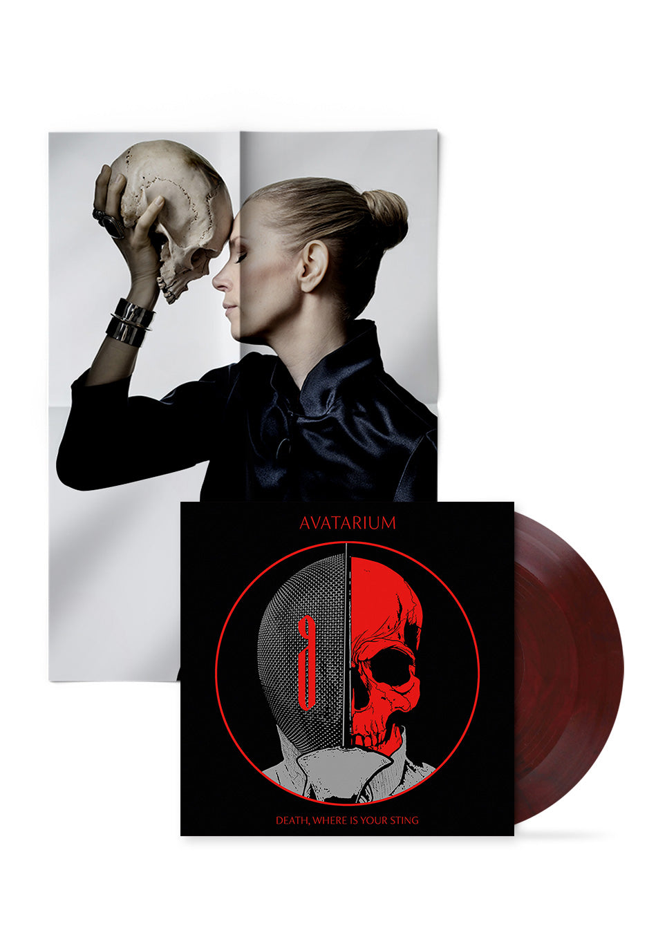 Avatarium - Death, Where Is Your Sting Ltd. Red/Black - Marbled Vinyl + Poster | Neutral-Image