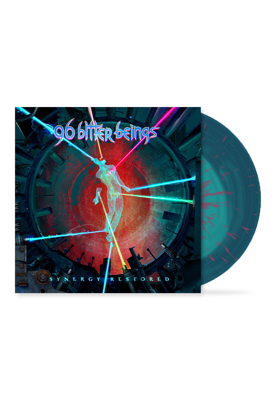 96 Bitter Beings - Synergy Restored Ltd. Green in Blue/Pink - Splattered Vinyl | Neutral-Image