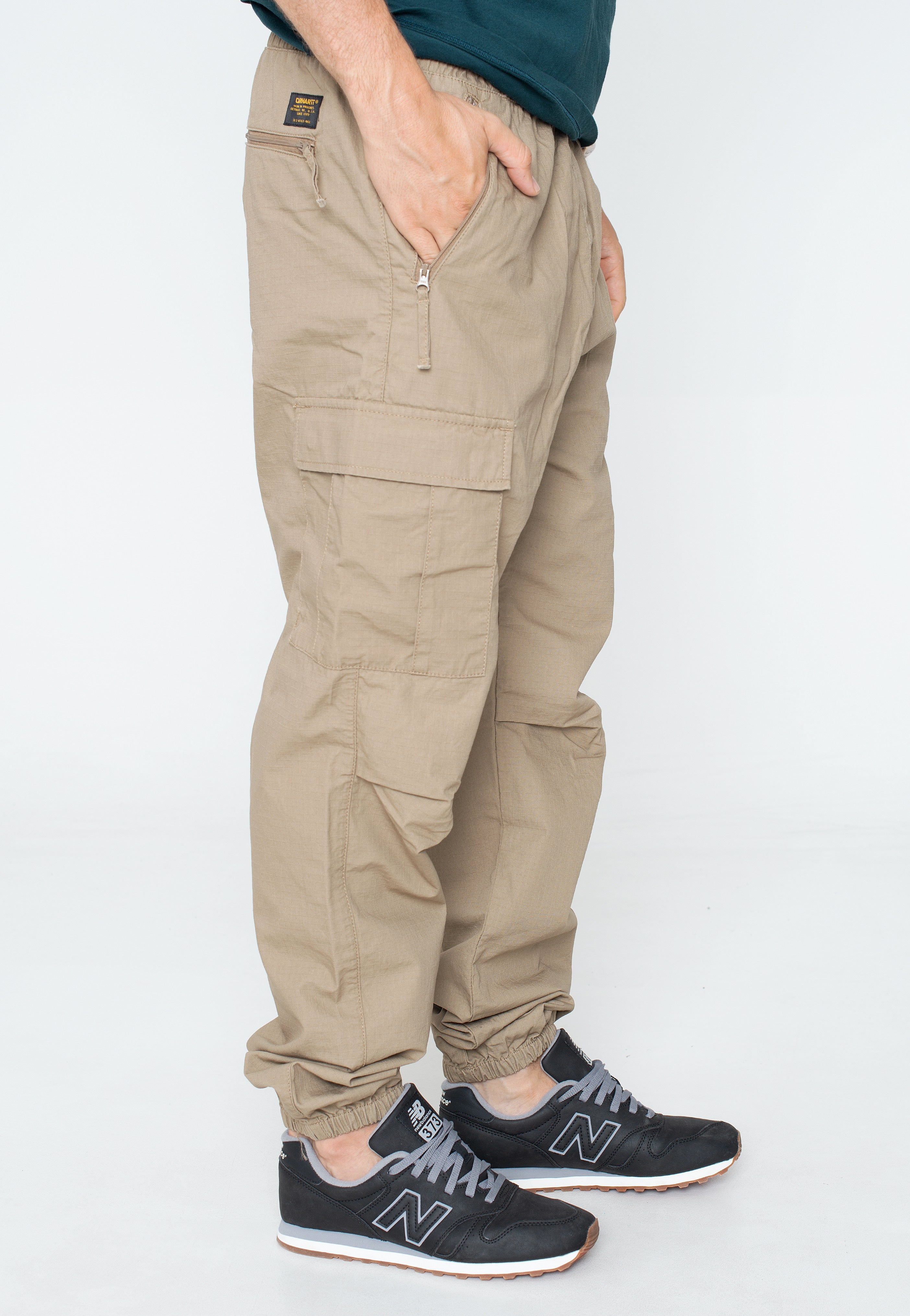 Carhartt WIP - Cargo Rinsed Leather - Pants | Men-Image