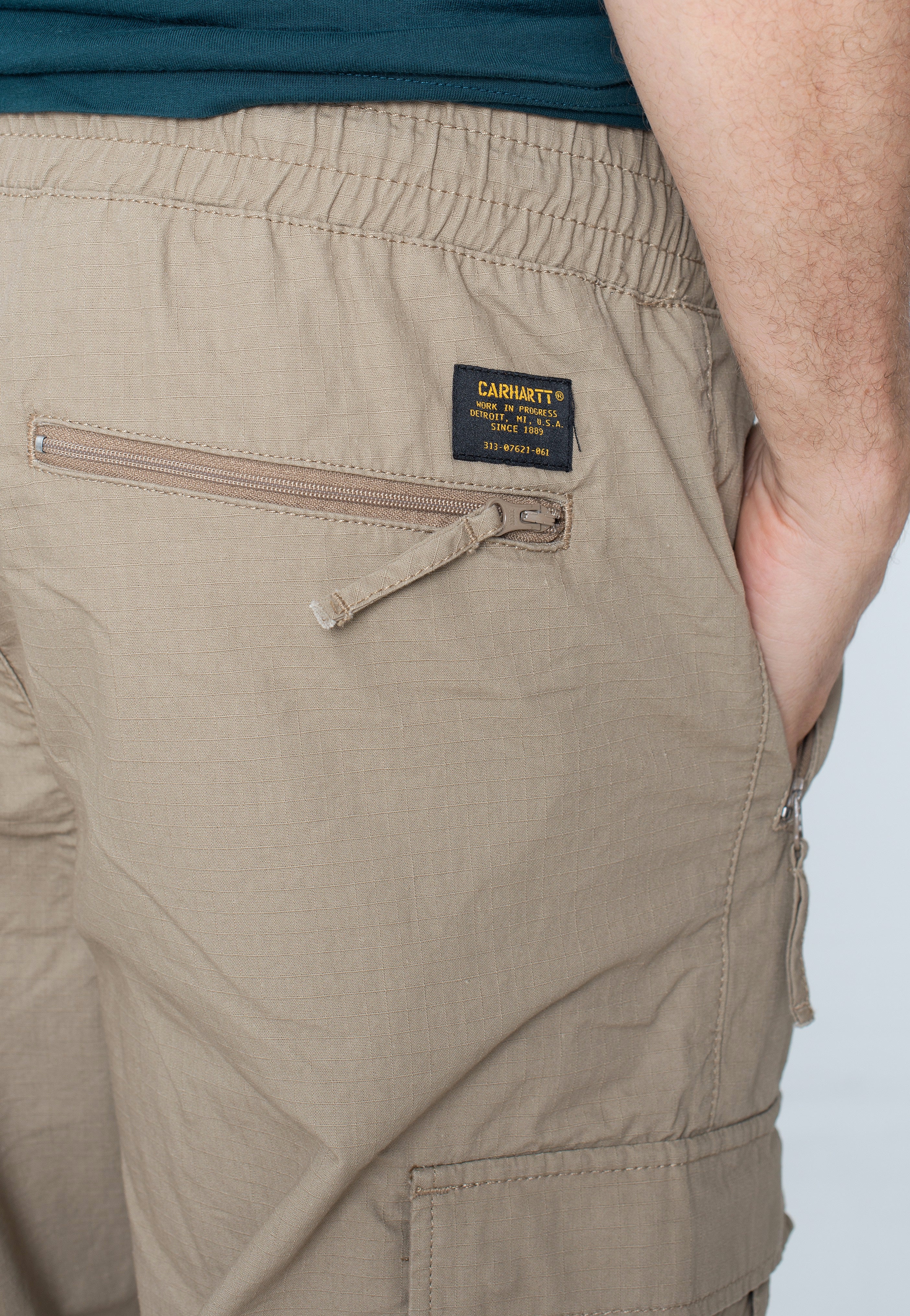 Carhartt WIP - Cargo Rinsed Leather - Pants | Men-Image