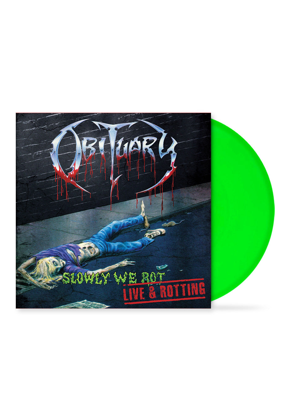 Obituary - Slowly We Rot - Live And Rotting Slime Green - Colored Vinyl | Neutral-Image