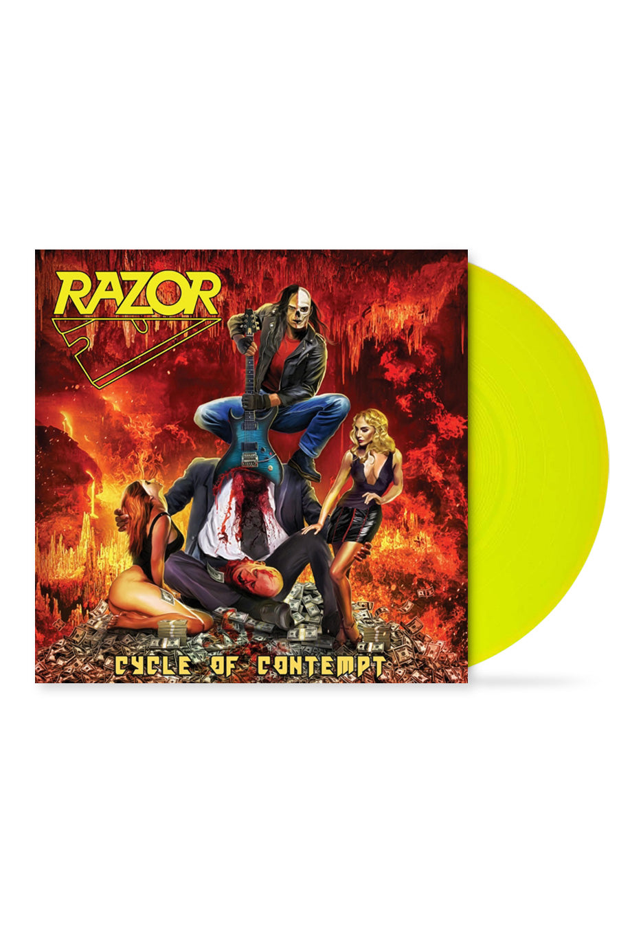 Razor - Cycle Of Contempt Neon Yellow - Colored Vinyl | Neutral-Image