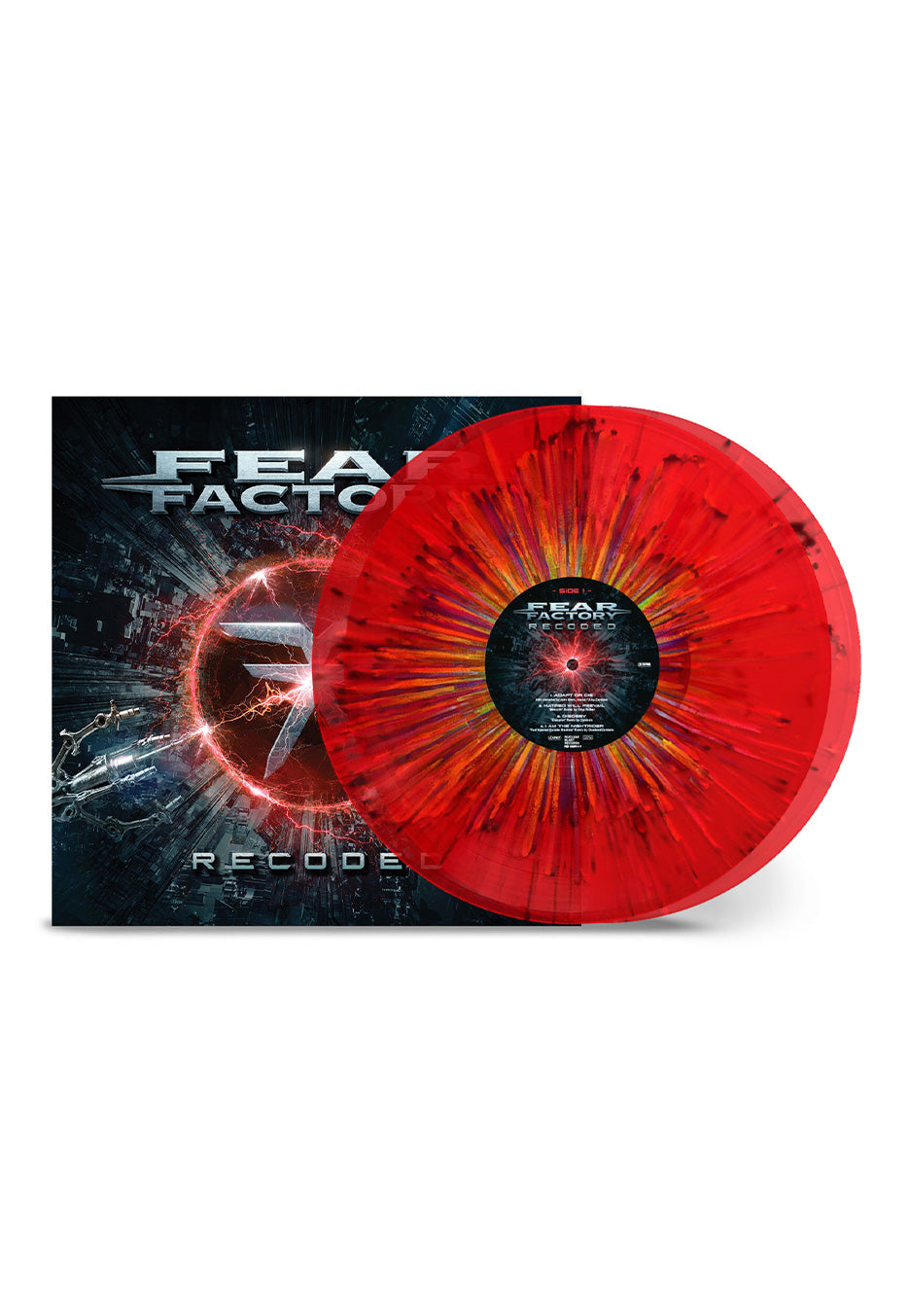 Fear Factory - Recoded Ltd. Transparent Red Rainbow - Splattered 2 Vinyl | Neutral-Image