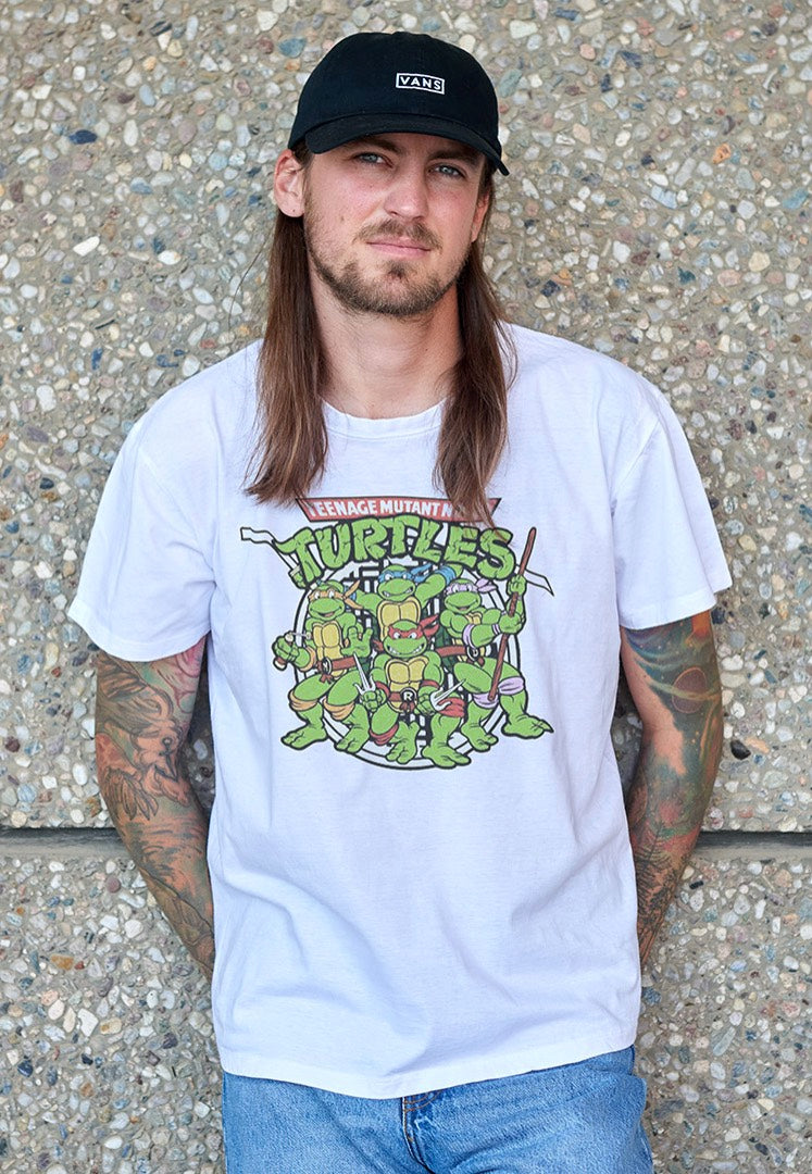 Turtles - Retro Turtle Heather Grey - T-Shirt | Men-Image