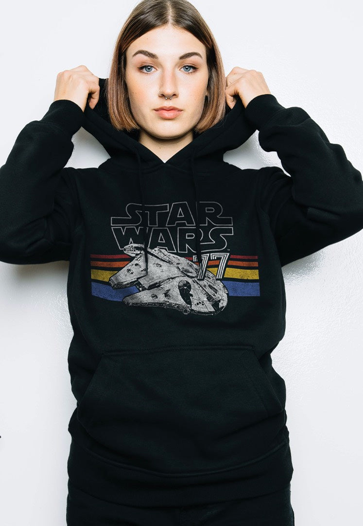 Star Wars - Falcon Stripes - Hoodie | Women-Image