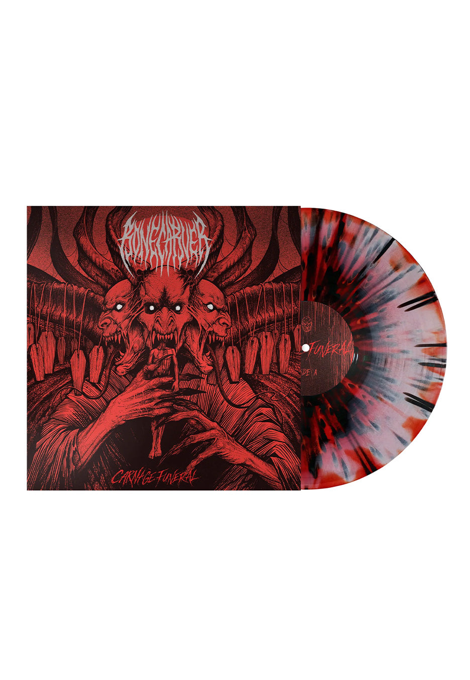 Bonecarver - Carnage Funeral Red/Black - Splattered Vinyl | Neutral-Image