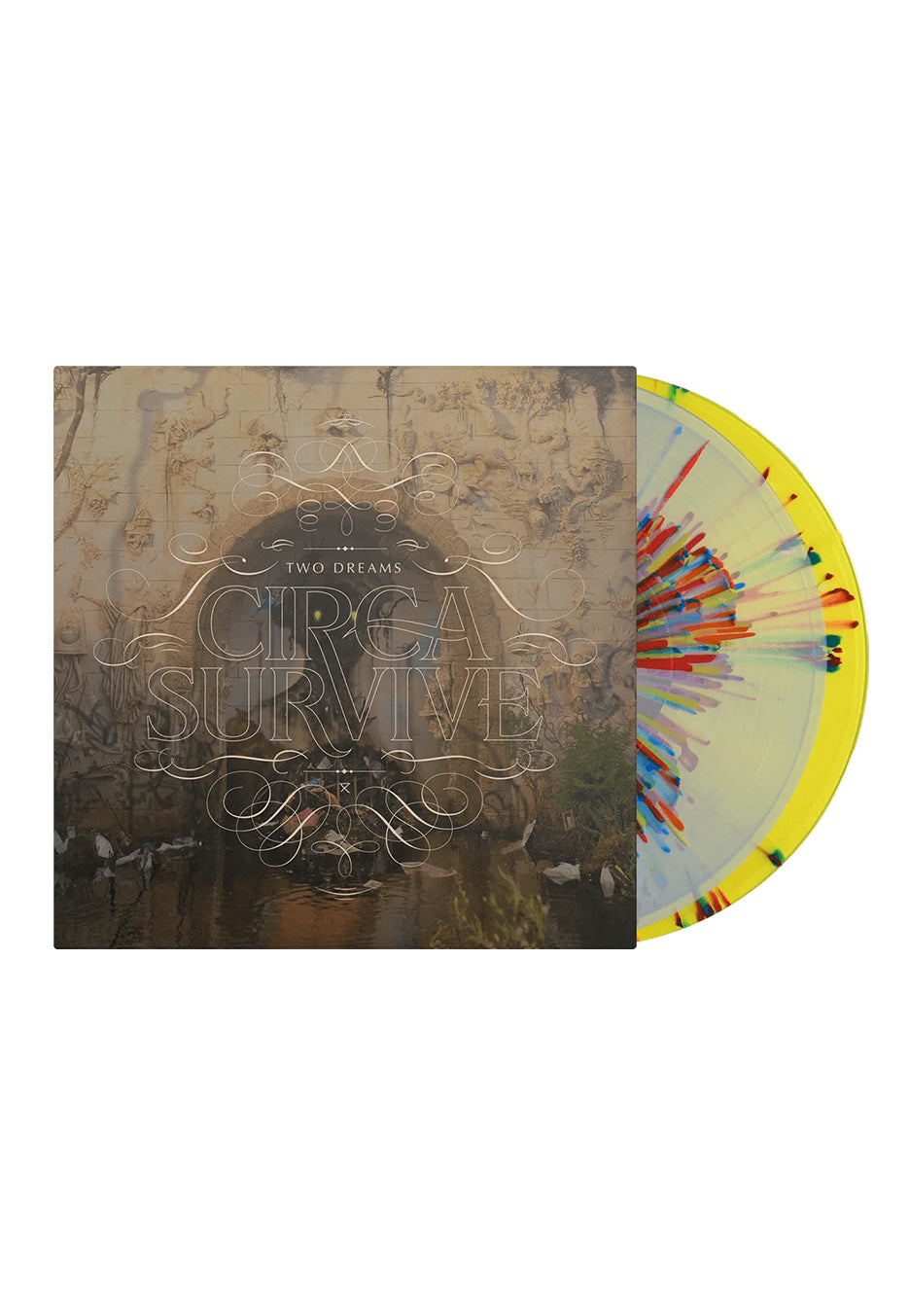 Circa Survive - Two Dreams Clear/Red/White/Blue + Yellow/Red/White/Blue - Splattered 2 Vinyl | Neutral-Image