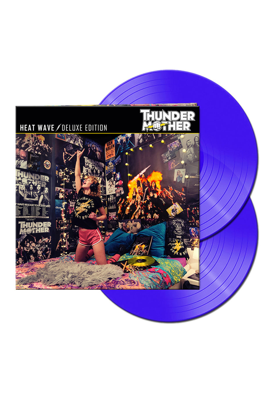 Thundermother - Heat Wave (Deluxe) Clear Blue - Colored 2 Vinyl | Neutral-Image