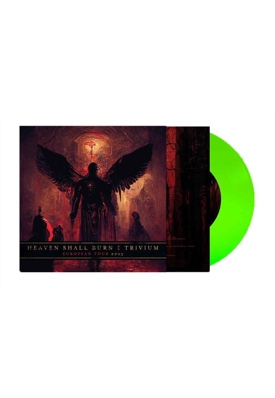 Heaven Shall Burn X Trivium - European Tour 2023 Green - Colored Seven Inch | Neutral-Image