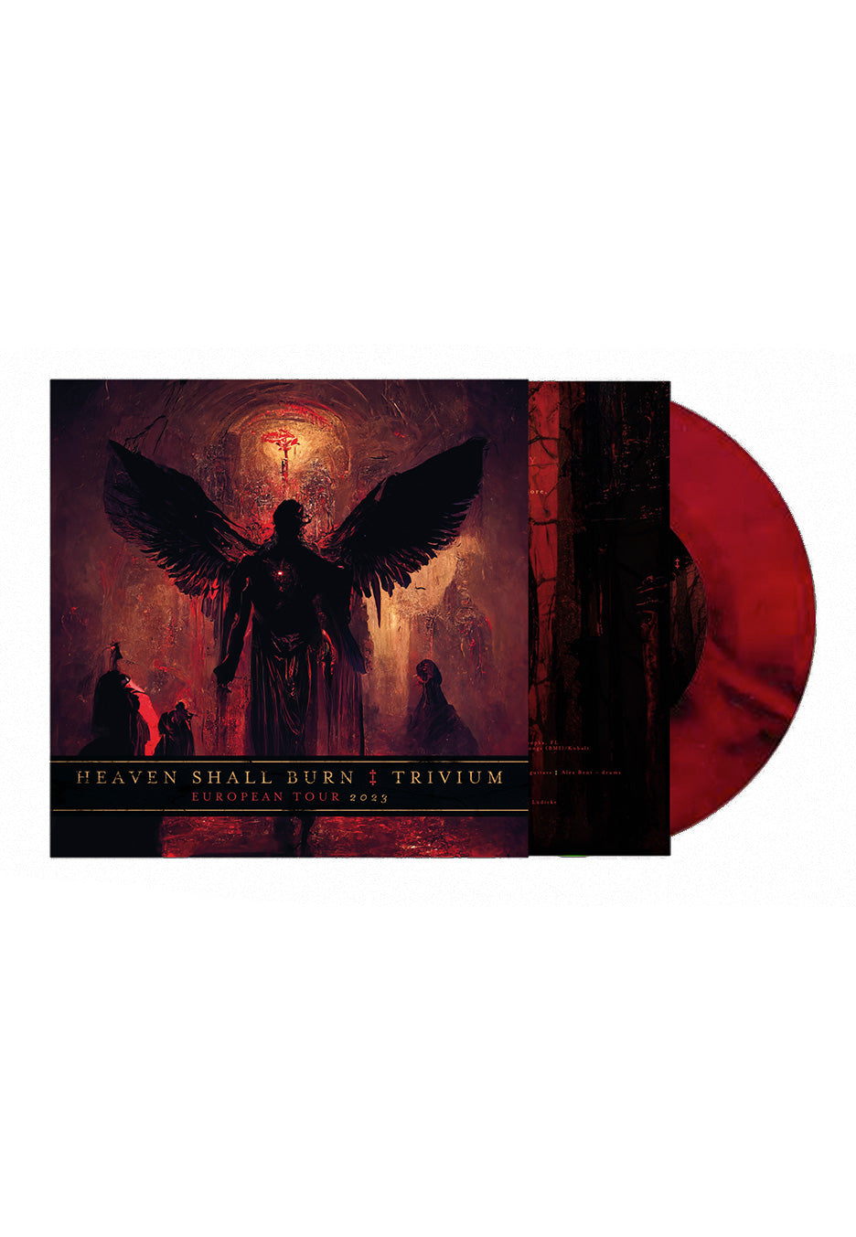 Trivium X Heaven Shall Burn - European Tour 2023 Red - Marbled Seven Inch | Neutral-Image