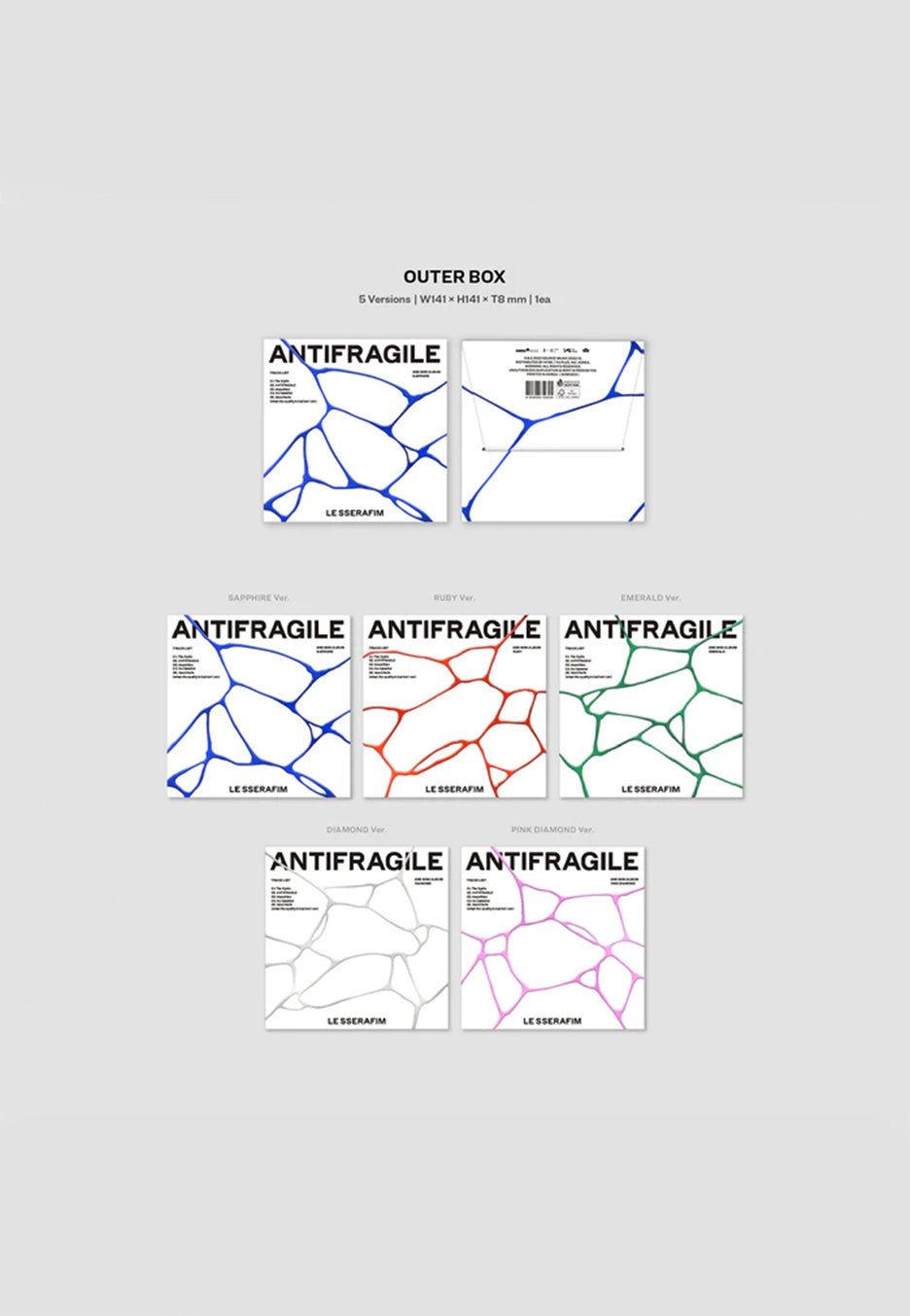 Le Sserafim - Antifragile (Compact Version) - Boxset | Neutral-Image