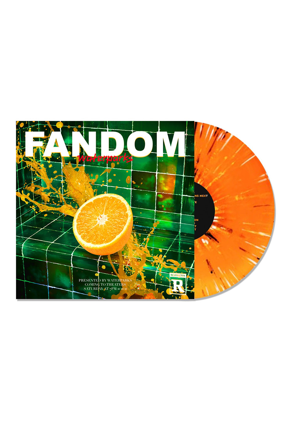 Waterparks - FANDOM Translucent Orange w/ White, Yellow & Black - Splattered Vinyl | Neutral-Image