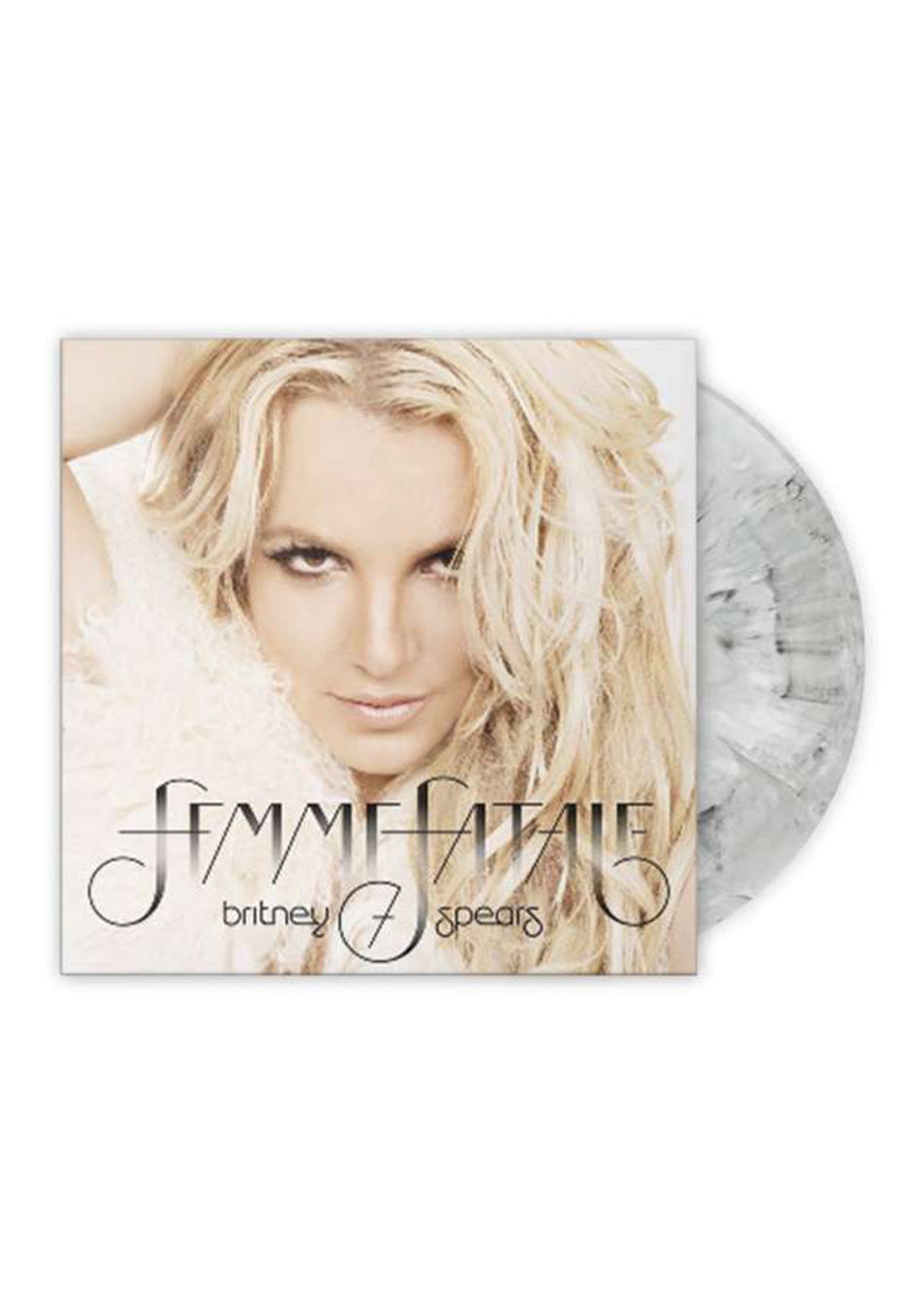 Britney Spears - Femme Fatale White/Black - Marbled Vinyl | Neutral-Image