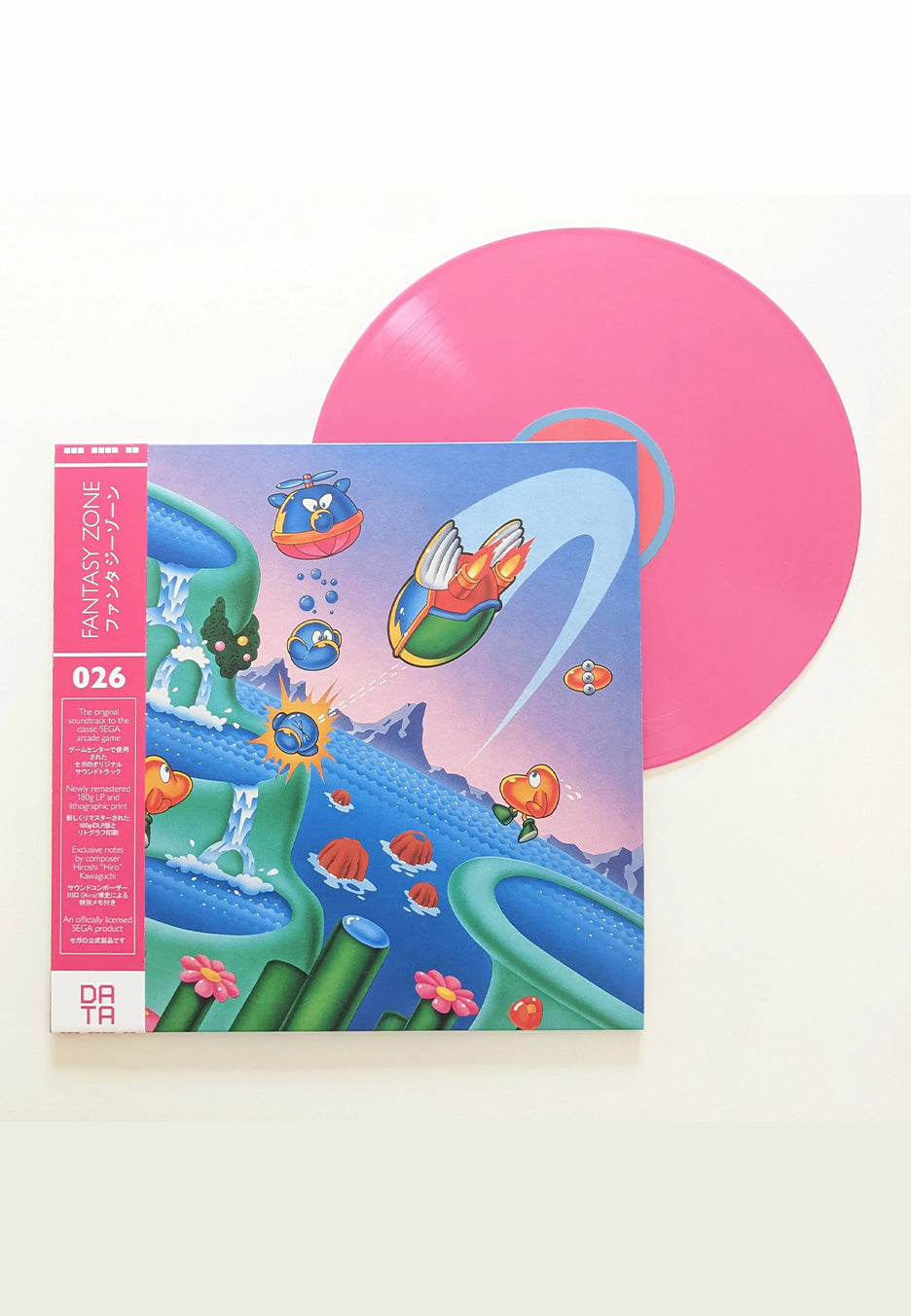 Fantasy Zone - Fantasy Zone OST (Hiroshi Kawaguchi) Opaque Pink - Colored Vinyl  | Neutral-Image