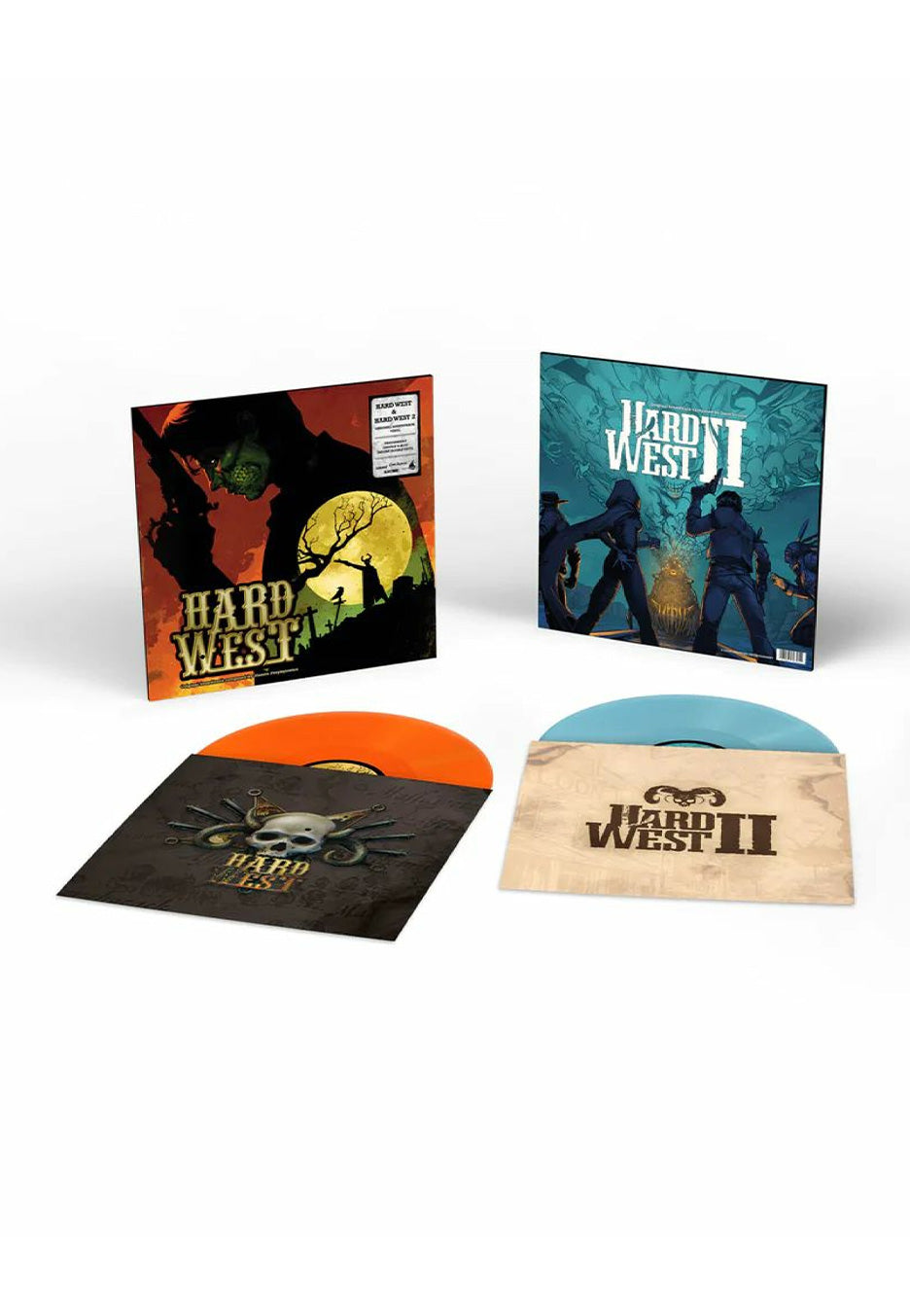 Hard West - Hard West & Hard West 2 OST (Jason Graves/Marcin Przybylowicz) Orange & Blue - Colored 2 Vinyl | Neutral-Image