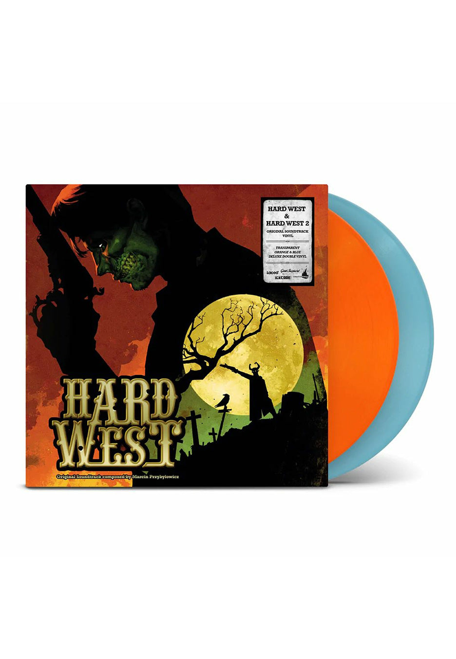 Hard West - Hard West & Hard West 2 OST (Jason Graves/Marcin Przybylowicz) Orange & Blue - Colored 2 Vinyl | Neutral-Image