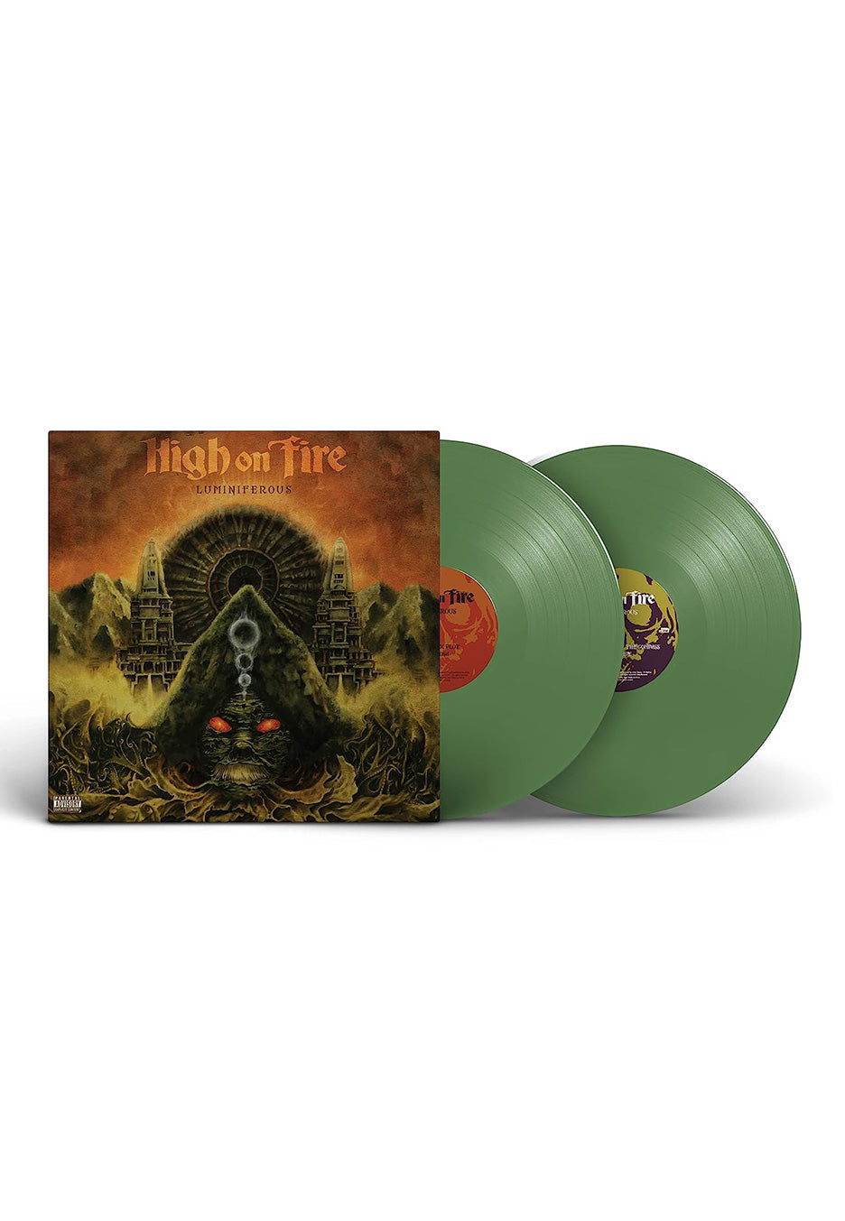 High On Fire - Luminiferous Opaque Olive Green - Colored 2 Vinyl | Neutral-Image