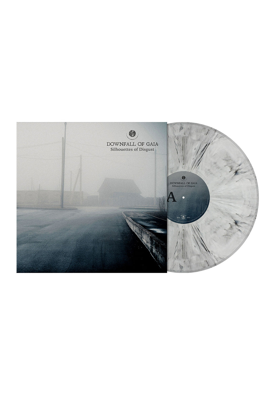 Downfall Of Gaia - Silhouettes Of Disgust Ltd. White Black - Marbled Vinyl | Neutral-Image