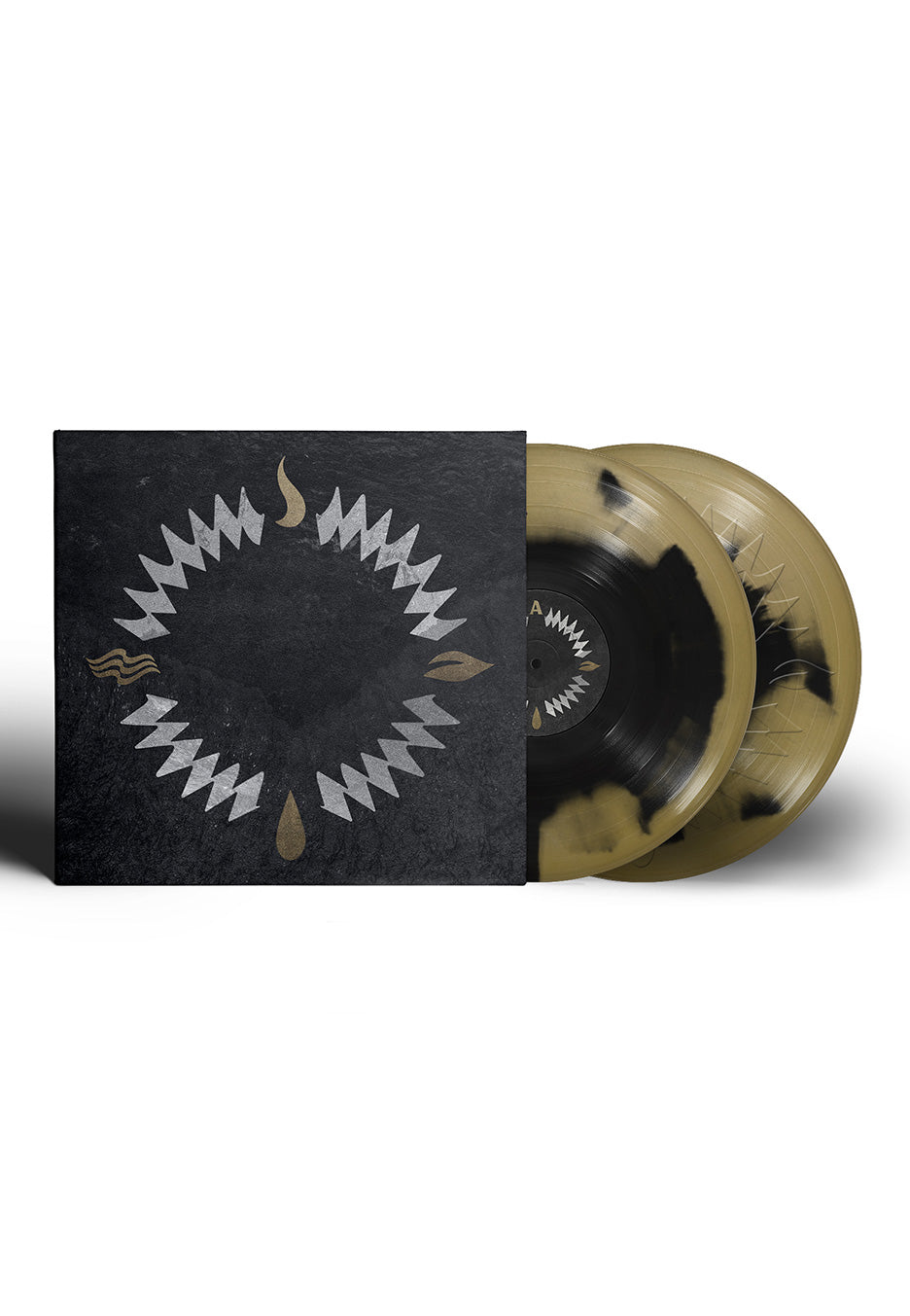 Our Hollow Our Home - Burn In The Flood (Deluxe) Ink Spot Gold/Black - Colored 2 Vinyl | Neutral-Image