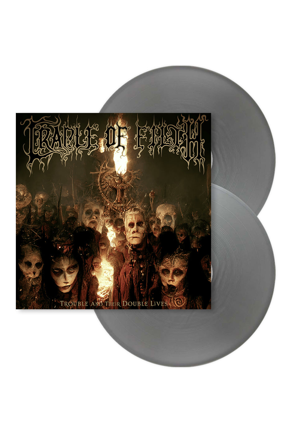 Cradle Of Filth - Trouble And Their Double Lives Silver - Colored 2 Vinyl | Neutral-Image