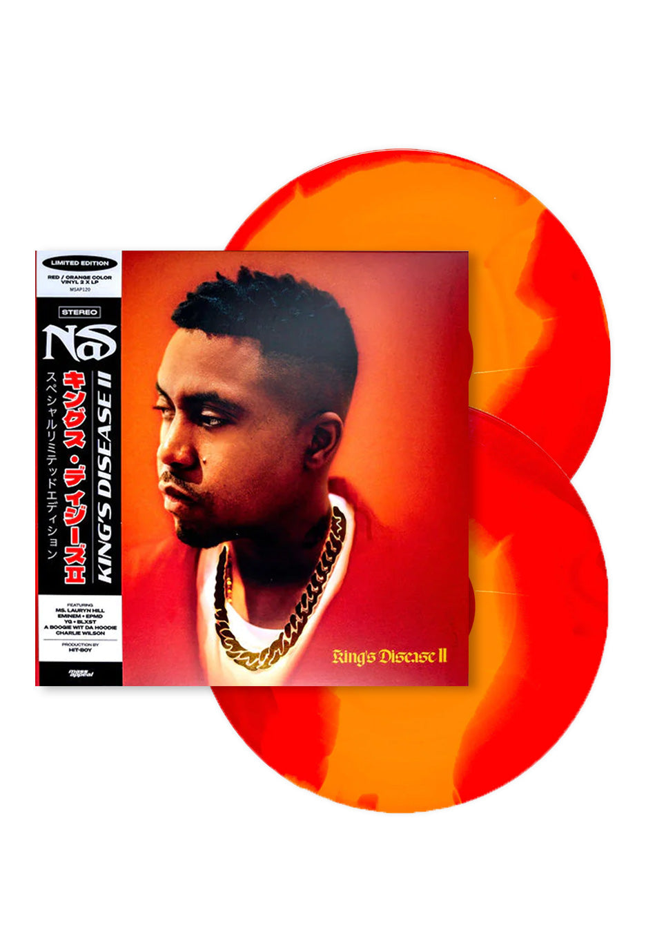 Nas - King’s Disease Red/Tangerine - Colored 2 Vinyl | Neutral-Image