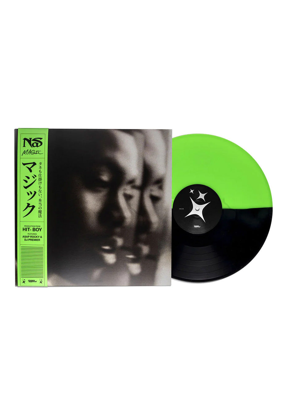 Nas - Magic Green/Black Half/Half - Colored Vinyl | Neutral-Image