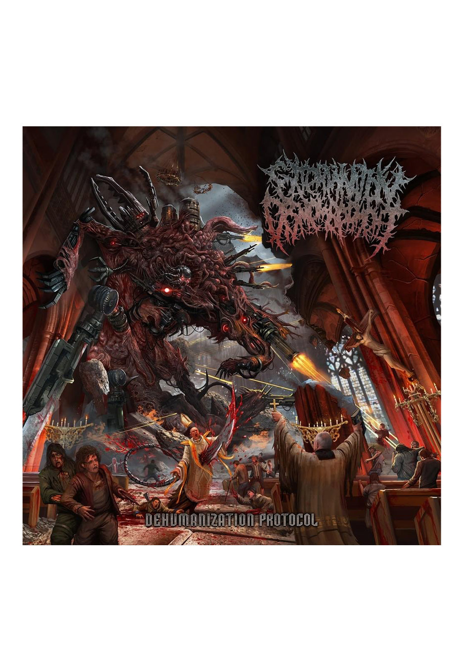 Extermination Dismemberment - Dehumanization Protocol Red/Black - Splattered 2 Vinyl | Neutral-Image