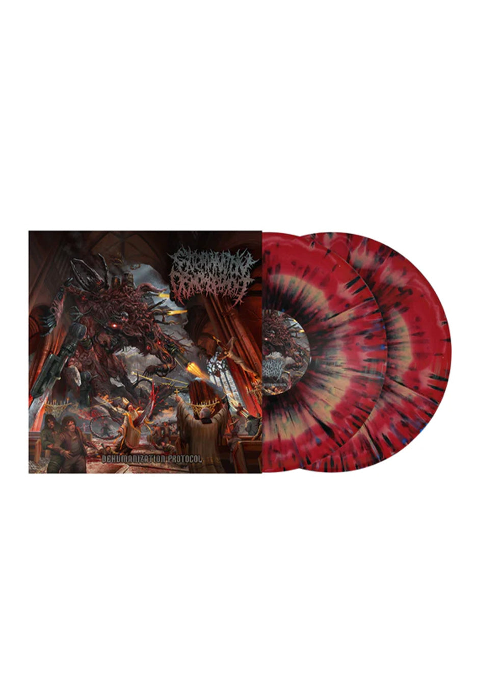 Extermination Dismemberment - Dehumanization Protocol Red/Black - Splattered 2 Vinyl | Neutral-Image