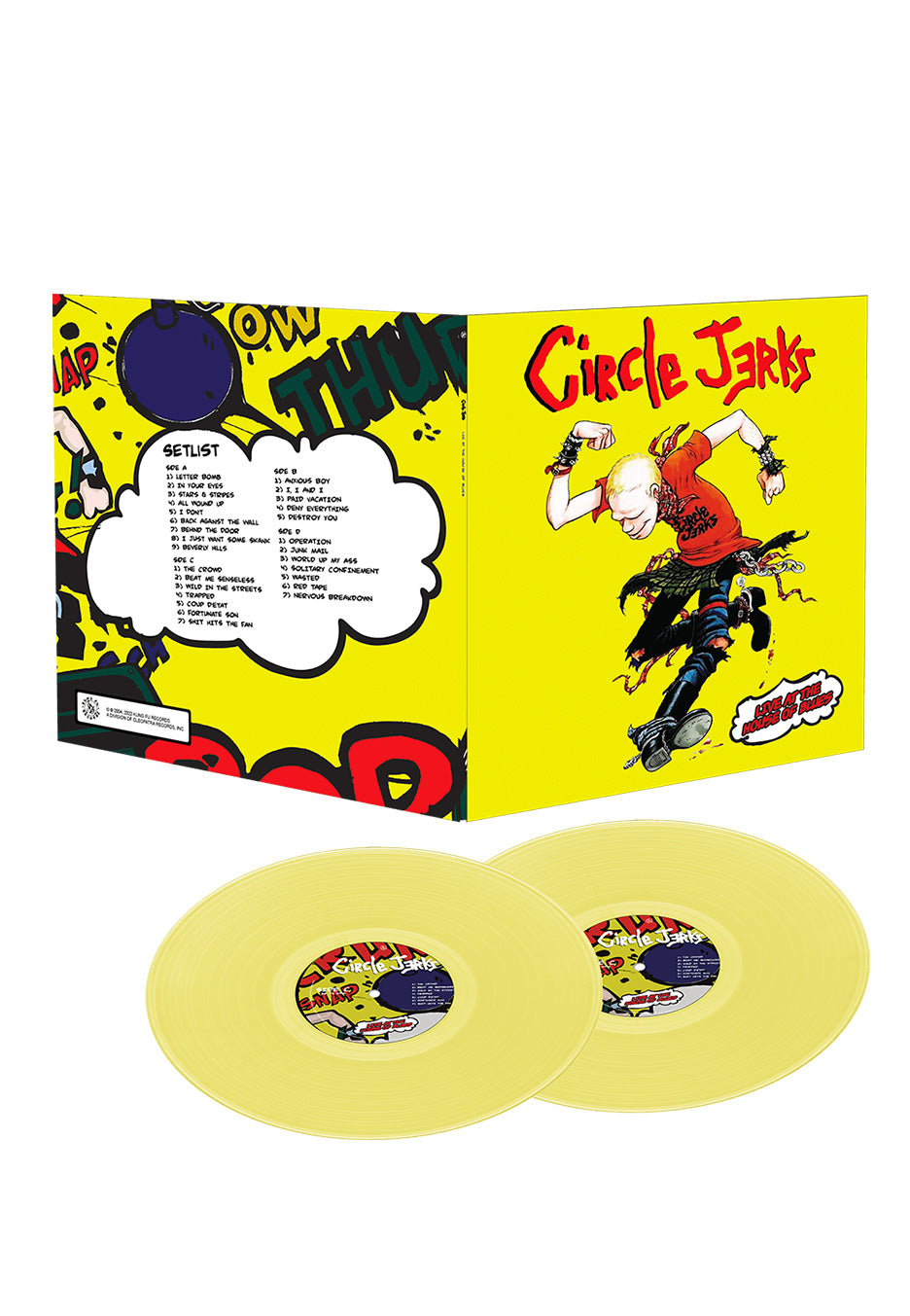 Circle Jerks - Live At The House Of Blues Yellow - Colored 2 Vinyl | Neutral-Image