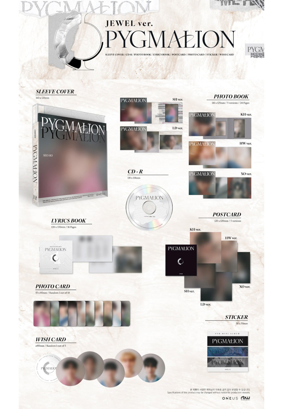 Oneus - Pygmalion (Jewel Version) - CD | Neutral-Image