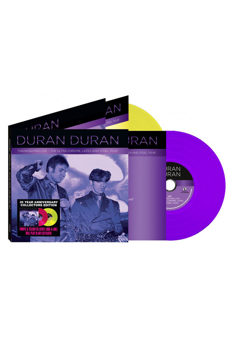 Duran Duran - Ultra Chrome, Latex & Steel Tour Ltd. Yellow & Purple - Colored 2 Vinyl  | Neutral-Image